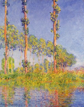  Efecto Lienzo - Tres Álamos Efecto Otoño Claude Monet